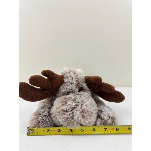B&D Bear Company Floppy Plush Moose Stuffed Animal With Bow Soft Cuddly Toy Brow - Picture 9 of 9
